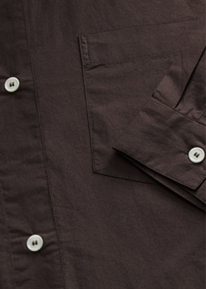 Edgar skjorte Dark Brown Skall Studio 
